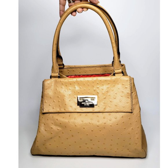 kate spade Handbags - Kate Spade Ostrich Style Leather Satchel Purse Bag